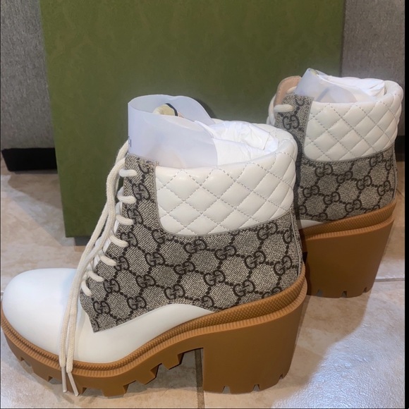 Authentic Gucci Womens GG Ankle Boot Size 39 - Picture 6 of 12